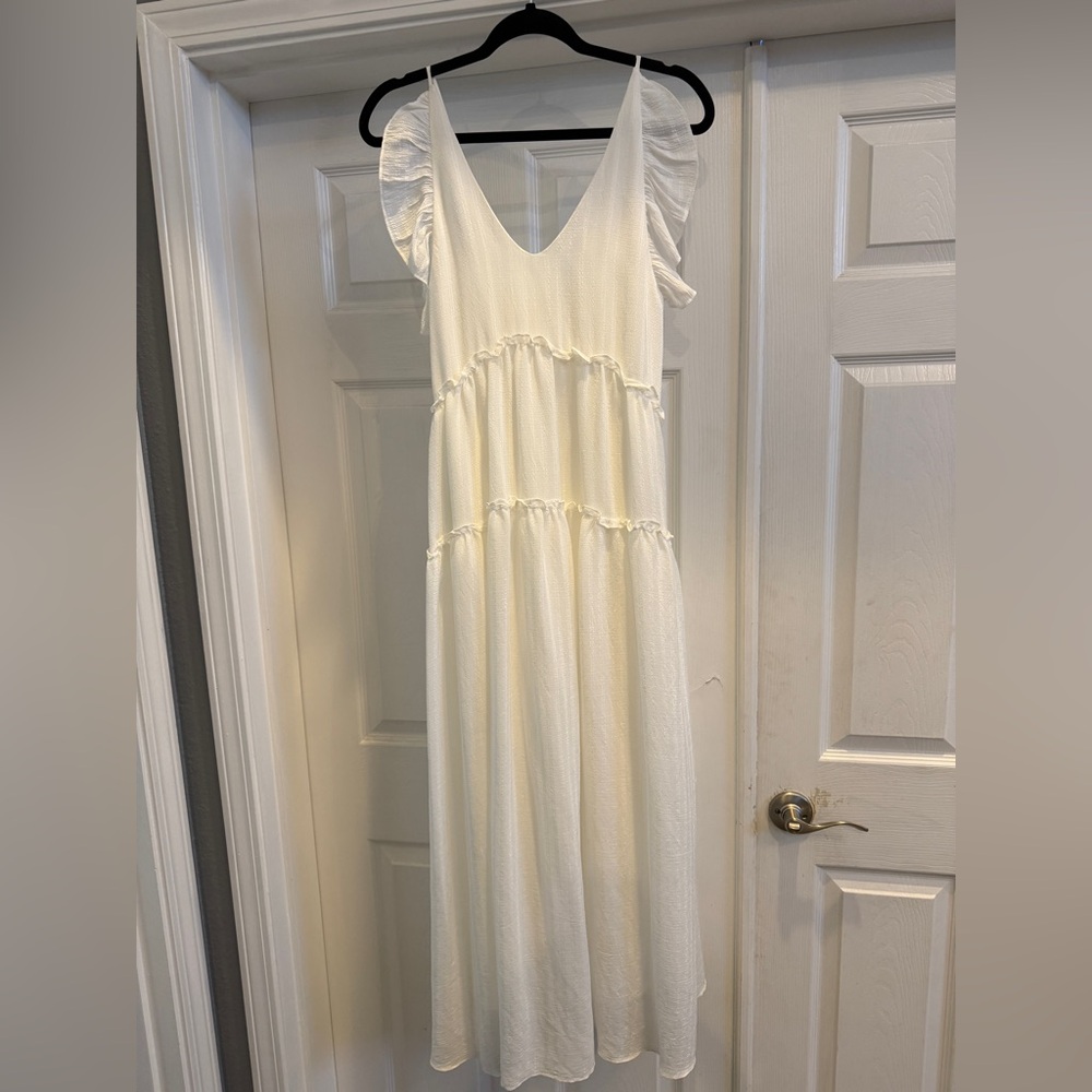 Anthropology Grade & Gather Elegant Maxi Tiered Dress Small
